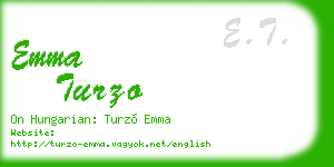 emma turzo business card